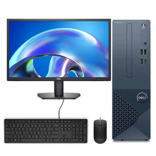 Dell Inspiron 3030S SFF - Intel Core i5 14400 | 16GB RAM | 512GB SSD | Intel UHD 730 Graphics | Windows 11 Home with Dell SE2425 24inch Monitor, MS116 Optical Mouse & KB216 Wired Keyboard