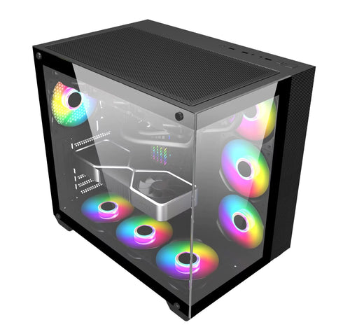 Frontier Trendsonic IGLOO IG30A Black Gaming Dual Chamber ATX Case