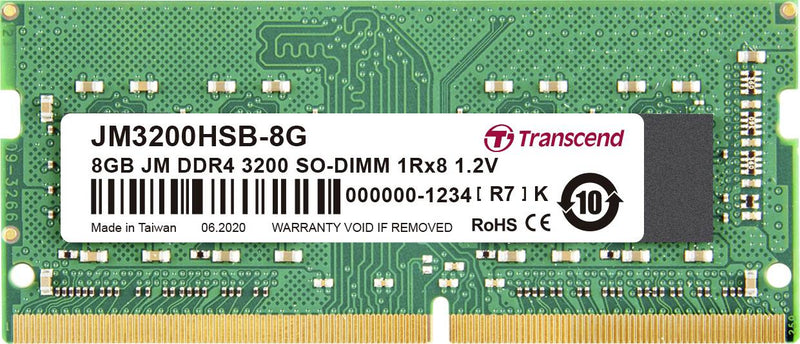 Transcend 8GB DDR4 3200MHz SODIMM JM3200HS-8GB