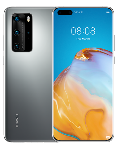 Huawei P40 Pro 6.58-inch OLED 90Hz IP68 HUAWEI Kirin 990 5G/16-Core Mali-G76 | 8GB RAM | 256GB SSD  | EMUI 10.1 (Based on Android 10) (Silver Frost)