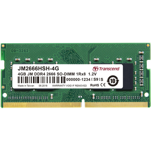 Transcend 4GB DDR4-2666MHz SODIMM JM2666HSH Memory