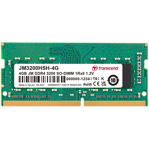 Transcend 4GB DDR4-3200MHz SODIMM JM3200HS Memory